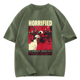 Tokyosol Horrified Pigeon Vintage Washed T Shirt