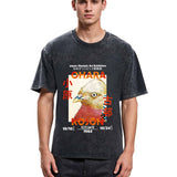 Tokyosol Japanese Bird Poster Washed T Shirt
