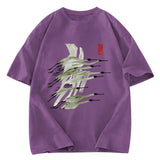 Tokyosol Flock Of Cranes In Flight Washed T Shirt