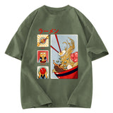 Tokyosol Making Ramen Steps To Cats Washed T-Shirt
