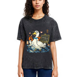 Tokyosol Japanese Goose Teacher 6 7 Meme Washed T Shirt