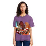 Tokyosol Ramen Lovers Capybara Funny Washed T Shirt