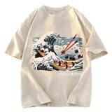 Tokyosol The Great Sushi Wave Washed T Shirt