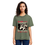 Tokyosol Littlespring I Am Strong Raccoon Washed T Shirt