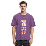 Tokyosol Japanese Sushi Nigiri Maki Roll Washed T Shirt