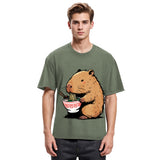 Tokyosol Ramen Lover Capybara Washed T Shirt