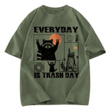 Tokyosol Everyday Is Trash Day Washed T Shirt