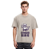 Tokyosol Figh Me Coward Raccoon Washed T Shirt