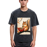 Tokyosol Squirrel Eating Ramen Washed T Shirt