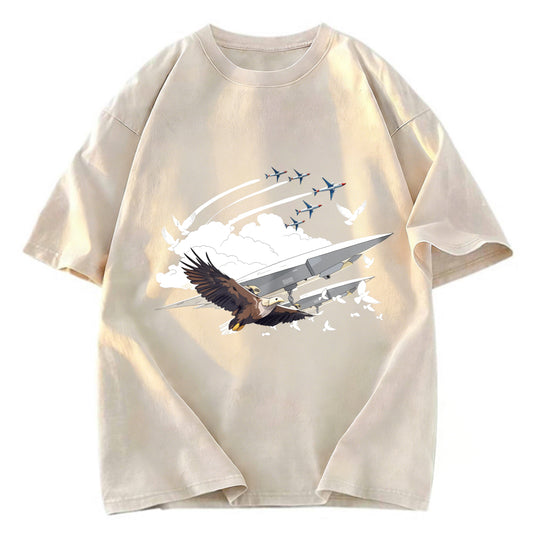 Tokyosol Eagle And Drone Washed T Shirt