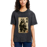 Tokyosol Samurai Raccoon Washed T Shirt
