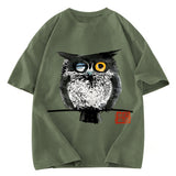 Tokyosol Wink Owl Washed T Shirt