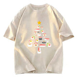 Tokyosol Sushi Christmas Tree Washed T Shirt