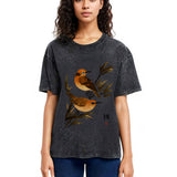 Tokyosol Sparrows Among Bamboo Washed T Shirt