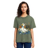 Tokyosol Japanese Goose Teacher 6 7 Meme Washed T Shirt