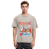 Tokyosol Ramen And Mini Cats Washed T Shirt