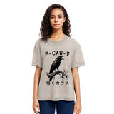 Tokyosol Funny Crow Call Washed T Shirt