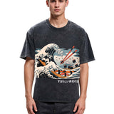Tokyosol The Great Sushi Wave Washed T Shirt
