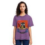 Tokyosol Ramen Lover Raccoon Jean T Shirt