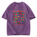 Tokyosol Kawaii Christmas Goose Washed T Shirt