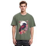 Tokyosol Goth Raven Moon Washed T Shirt