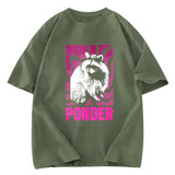 Tokyosol Ponder Raccoon Washed T Shirt