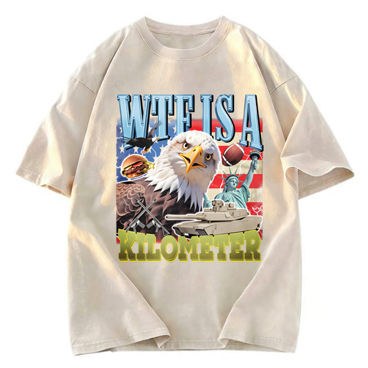 Tokyosol Funny Eagle Meme Washed T Shirt
