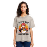 Tokyosol Just A Boy Who Loves Anime And Ramen Washed T Shirt