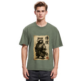 Tokyosol Samurai Raccoon Washed T Shirt