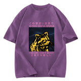 Tokyosol Raccoon Listening To Music Washed T Shirt