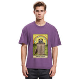 Tokyosol King Of Trash Raccoon Tarot Card Washed T Shirt