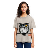 Tokyosol Wink Owl Washed T Shirt