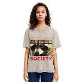 Tokyosol Society Raccoon Washed T Shirt