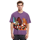 Tokyosol Ramen Lovers Capybara Funny Washed T Shirt