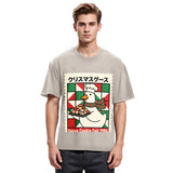Tokyosol Funny Goose Christmas Washed T Shirt