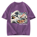 Tokyosol The Great Sushi Wave Washed T Shirt