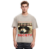 Tokyosol Society Raccoon Washed T Shirt