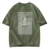 Tokyosol Ramen Division Food Pleasures Washed T Shirt