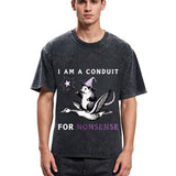 Tokyosol Opossum Riding Flying Goose Washed T Shirt