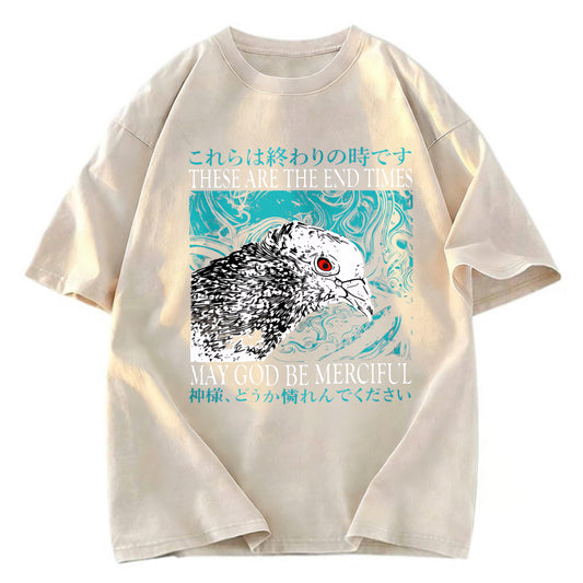 Tokyosol End Times Pigeon Vintage Washed T Shirt