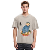 Tokyosol Japanese Cat On Ramen Washed T Shirt