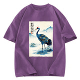 Tokyosol The Graceful Crane Washed T Shirt