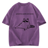 Tokyosol Powered By Spite And Snacks Funny Washed T Shirt