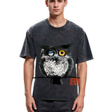 Tokyosol Wink Owl Washed T Shirt