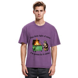 Tokyosol Dumpster Fire Raccoon Washed T Shirt
