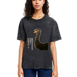 Tokyosol Avoid Difficulties Funny Washed T Shirt