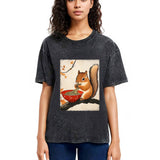Tokyosol Squirrel Eating Ramen Washed T Shirt