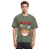 Tokyosol Neko Space Ramen Adventures Washed T Shirt