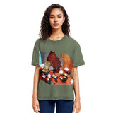 Tokyosol Ramen Lovers Capybara Funny Washed T Shirt