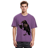 Tokyosol Vintage Raven Book Washed T Shirt
